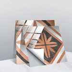 PVC Crystal Covered Film Geometric Pattern Tile Wall Sticker, 20 PCS 20cm