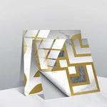 PVC Crystal Covered Film Geometric Pattern Tile Wall Sticker, 20 PCS 20cm