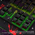 ZIYOU LANG T2 88 Keys Gaming Mechanical Luminous Keyboard and Mouse Set, Cable Length: 1.6m, T2 Black, T2 White