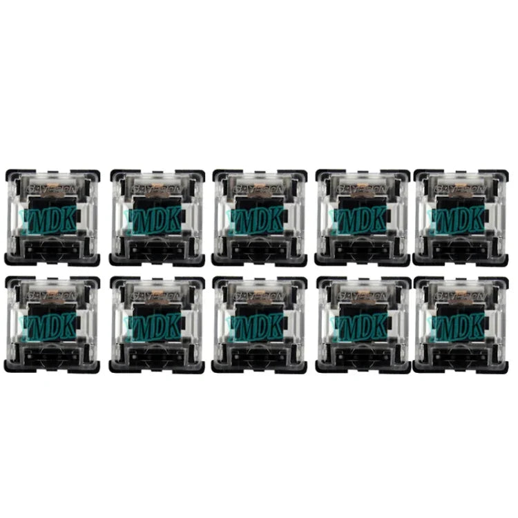 10個セット Gateron G軸 ブラックボトム 透明軸カバー 軸スイッチ、スタイル：G3フット（ブラック軸）、G3フット（レッド軸）、G3フット（ティー軸）、G3フット（ブルー軸）、G3フット（ホワイト軸）、G3フット（グリーン軸）、G3フット（イエロー軸）