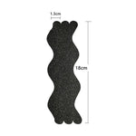 24個入り/袋 波形砂利模様浴槽滑り止めステッカー、1.3 x 18cm