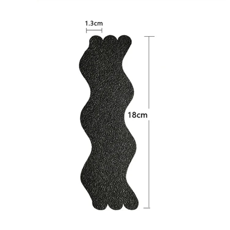 24個入り/袋 波形砂利模様浴槽滑り止めステッカー、1.3 x 18cm