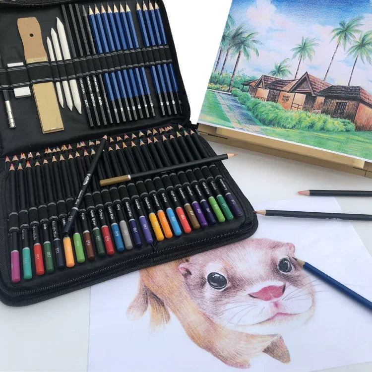 95本セット Yover 油性色鉛筆セット アートスケッチ鉛筆 絵画セット、95本セット
