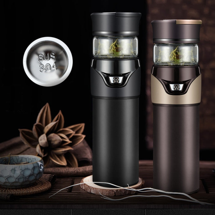 101-500ML 保温カップ 茶水分離ティーカップ、スタイル：ステンレスブラック、ステンレスコーヒー、ステンレスグレー、ブラック＋ギフトボックス、コーヒー＋ギフトボックス、グレー＋ギフトボックス、ガラスブラック＋ギフトボックス、ガラスコーヒー＋ギフトボックス、ガラスグレー＋ギフトボックス