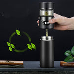 101-500ML 保温カップ 茶水分離ティーカップ、スタイル：ステンレスブラック、ステンレスコーヒー、ステンレスグレー、ブラック＋ギフトボックス、コーヒー＋ギフトボックス、グレー＋ギフトボックス、ガラスブラック＋ギフトボックス、ガラスコーヒー＋ギフトボックス、ガラスグレー＋ギフトボックス