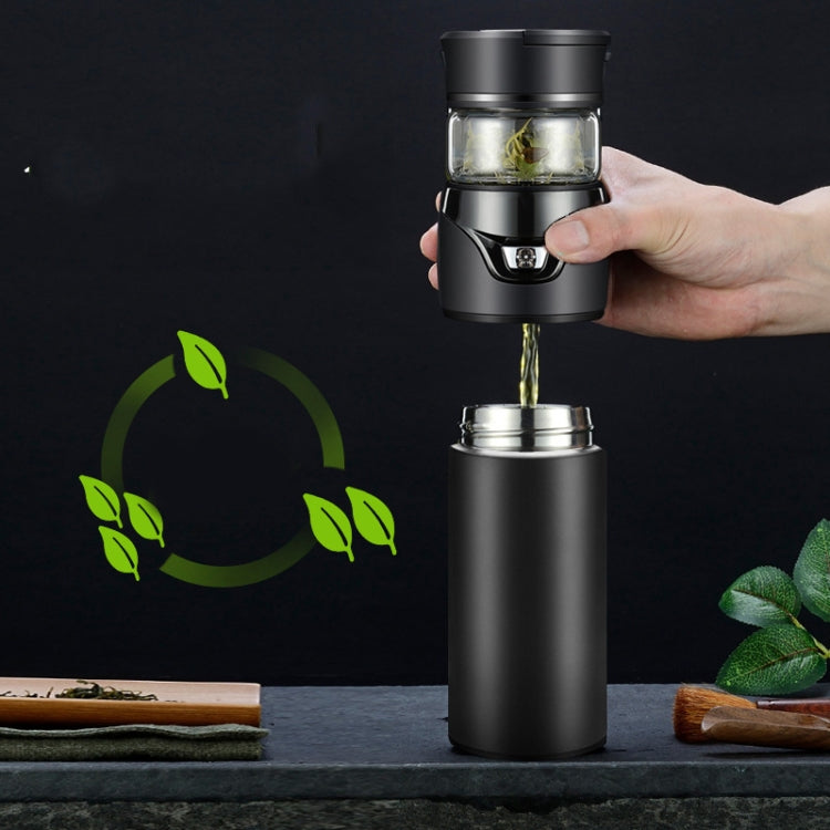 101-500ML 保温カップ 茶水分離ティーカップ、スタイル：ステンレスブラック、ステンレスコーヒー、ステンレスグレー、ブラック＋ギフトボックス、コーヒー＋ギフトボックス、グレー＋ギフトボックス、ガラスブラック＋ギフトボックス、ガラスコーヒー＋ギフトボックス、ガラスグレー＋ギフトボックス