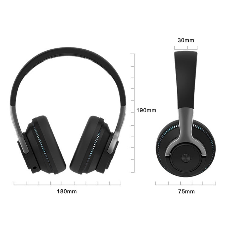 H2 カラフル発光サブウーファー 折りたたみ式伸縮カード ワイヤレス Bluetooth ヘッドセット、ブラック、ブルー、ホワイト、レッド