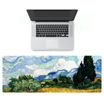 Am002 大型油絵デスク用ラバーマウスパッド、300x800x4mm 縫い目付きエッジ、400x900x1.5mm 縫い目なしエッジ、400x900x3mm 縫い目付きエッジ、400x900x2mm 縫い目付きエッジ、300x800x2mm 縫い目付きエッジ