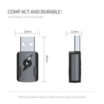 5.0 Bluetooth トランスミッター AUX レシーバー USB デュアル出力 コンピューターオーディオアダプター、M136