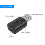 5.0 Bluetooth トランスミッター AUX レシーバー USB デュアル出力 コンピューターオーディオアダプター、M136