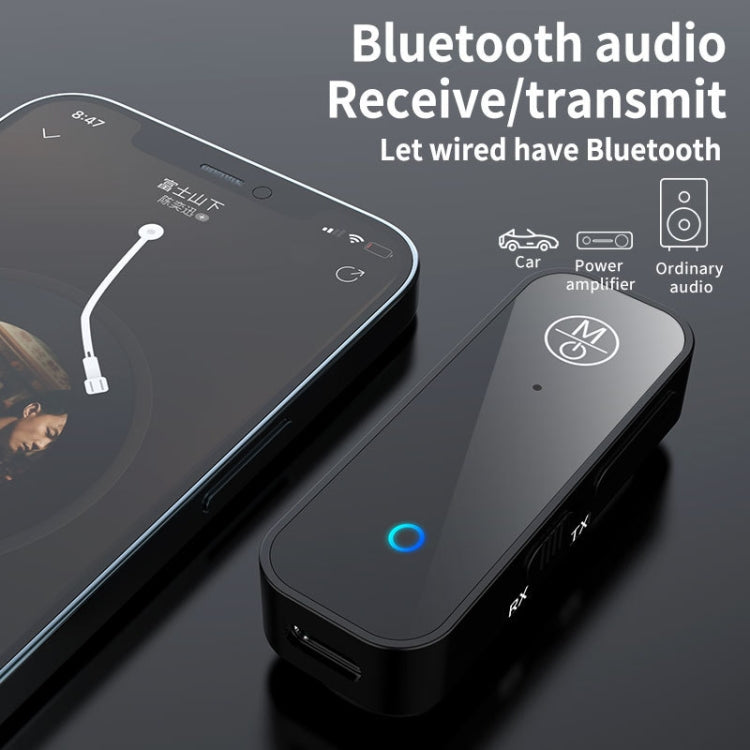 2-in-1 Bluetooth受信送信機 AUX車載アダプター テレビ パソコンオーディオ送信機、B28
