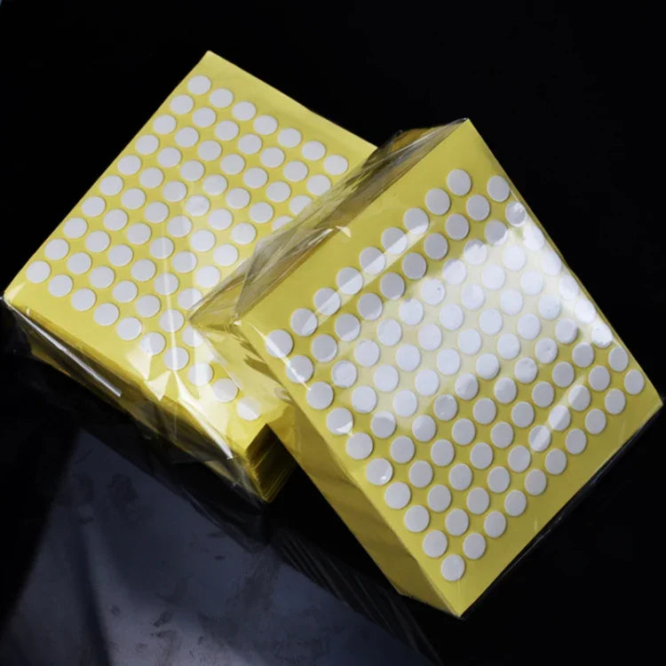 丸型透明両面粘着テープ 防水跡が残らないアクリル接着剤、50枚/シート 25x0.5mm