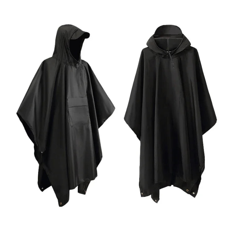 3-in-1 レインコート バックパック 登山 アウトドア ハイキング レインケープ