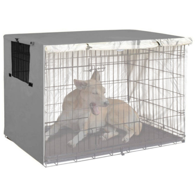 オックスフォード布ペットケージカバー屋外家具防塵防雨日よけカバー、63.5x48x50cm、79x50.8x53cm、94x61x63.5cm、109x74x76cm、124.5x79x84cm