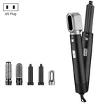 5-in-1 ホットエアコーム 自動ストレートデュアル用途ヘアドライヤー, シルバー＋ローズレッド(EUプラグ), シルバー＋ローズレッド(USプラグ), シルバー＋ローズレッド(UKプラグ), ブラック(EUプラグ), ブラック(USプラグ)