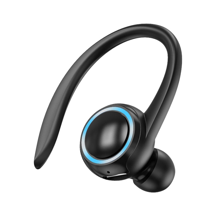 A1S Bluetooth イヤホン ハンギングイヤー 統合トゥルーサウンド スポーツ片耳ヘッドセット、A1S ブラック、A1S ホワイト