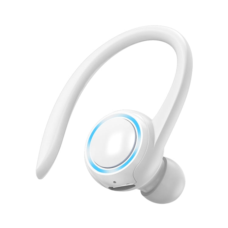 A1S Bluetooth イヤホン ハンギングイヤー 統合トゥルーサウンド スポーツ片耳ヘッドセット、A1S ブラック、A1S ホワイト