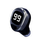 F6 Bluetooth ヘッドセット ミニインビジブルイヤー ビジネスデジタルディスプレイイヤホン、F6 ブラック、F6 ホワイト