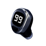 F6 Bluetooth ヘッドセット ミニインビジブルイヤー ビジネスデジタルディスプレイイヤホン、F6 ブラック、F6 ホワイト