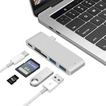 USB-CからHDMIスプリッタードッキングステーションカードリーダー、仕様：5in1グレー、5in1シルバー、6in1グレー、6in1シルバー