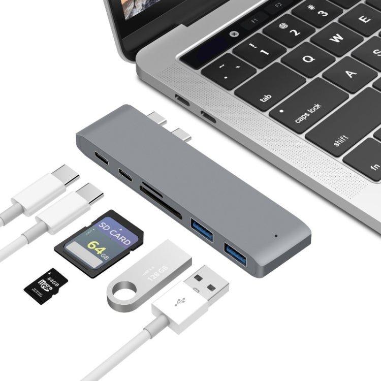 USB-CからHDMIスプリッタードッキングステーションカードリーダー、仕様：5in1グレー、5in1シルバー、6in1グレー、6in1シルバー