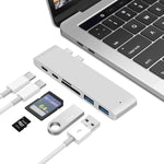 USB-CからHDMIスプリッタードッキングステーションカードリーダー、仕様：5in1グレー、5in1シルバー、6in1グレー、6in1シルバー