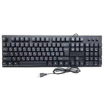 108キーコンピューターUSB有線キーボード、ケーブル長さ：1.5m、アラビア語単一、ロシア語、フランス語、スペイン語