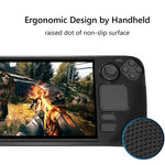 PGTECH ゲームコンソールシリコンケース スチームデック用 滑り止め粒子付き ブラック