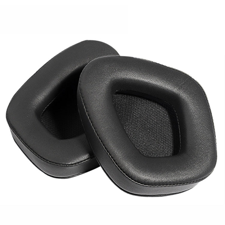 2個セット 交換用イヤーパッド Corsair Void Pro Elite 用、スタイル：ヘッドビームパッド、ブラックプロテインレザー、ブラックグリッド、グレーボトムグリッド、レッドボトムグリッド、イエローボトムグリッド、ブラックアイスセンソリーレザー、ブラックラムレザー