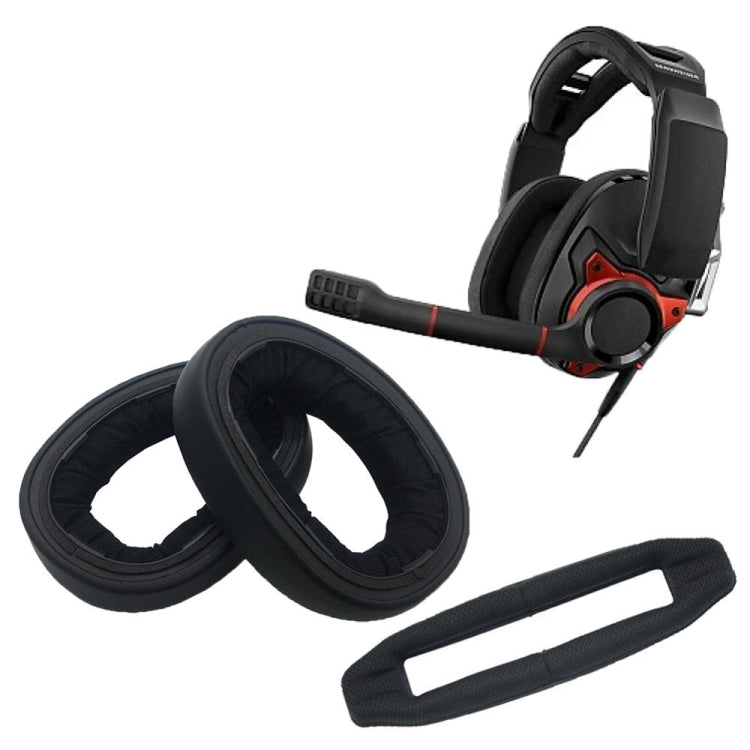 2個セット イヤーマフヘッドビーム Sennheiser GSP600 GSP500 GSP670 用、スタイル：ヘッドビーム、ラムスキン、メッシュクロス、アイスジェル、ナノスプライシング
