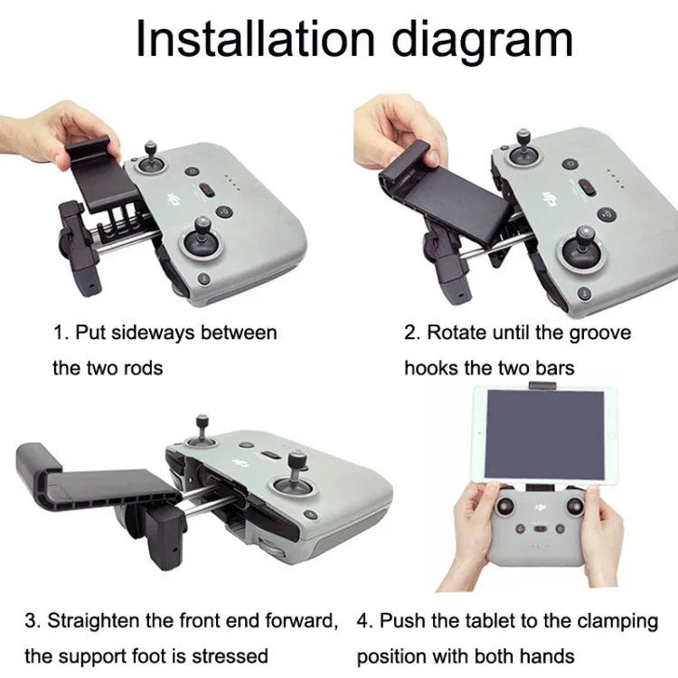 DJI Mavic 3 / Air 2 / Air 2S / Mini 2用 リモコンタブレット拡張ブラケット、スタイル：小型、大型、大型＋Appleケーブル、大型＋Type-cケーブル、大型＋マイクロケーブル