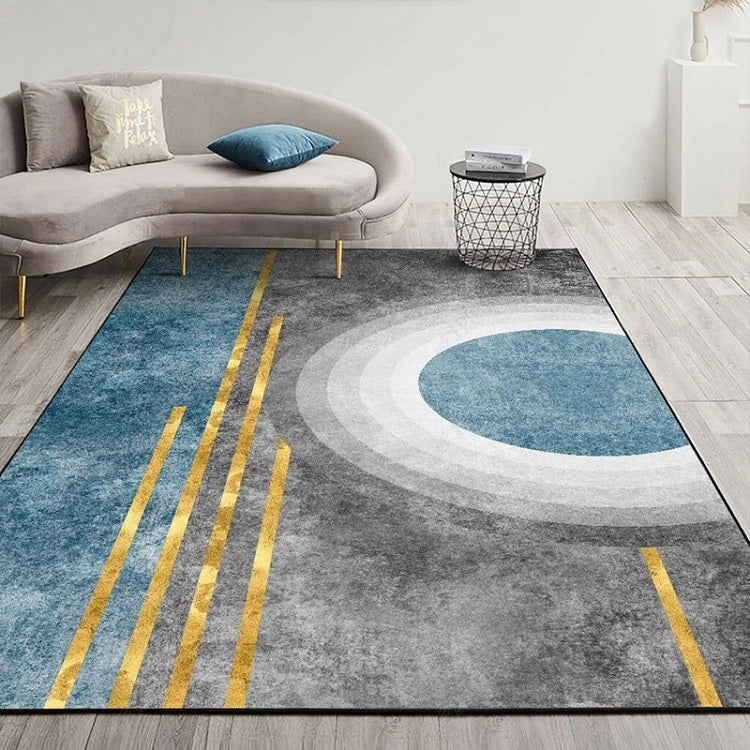 モダン抽象幾何学リビングルームラグ コーヒーテーブルクッション, 140x200cm