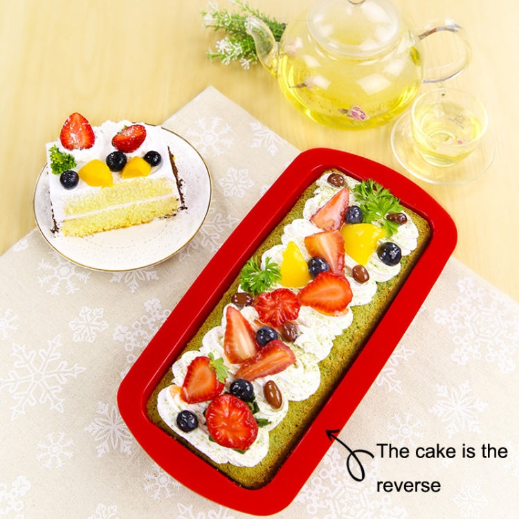 シリコンピザトーストボックス ロングケーキモールド、ロング（パープル）、ロング（レッド）、ロング（ブルー）