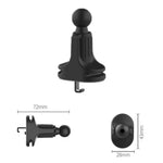 6 PCS Car Air Outlet Mobile Phone Bracket Base Can Clip Data Cable, Size:, 17mm Ball Head, 15mm Ball Head, 13mm Ball Head