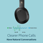 Edifier W820NB Bluetooth ワイヤレスノイズキャンセリングスポーツミュージックヘッドセット、W820NB ホワイト、W820NB グレー