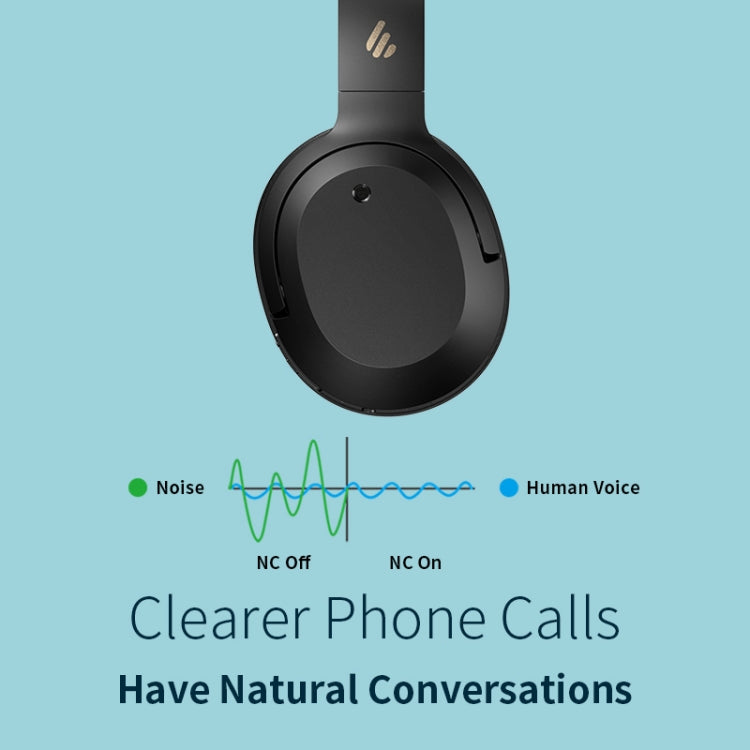 Edifier W820NB Bluetooth ワイヤレスノイズキャンセリングスポーツミュージックヘッドセット、W820NB ホワイト、W820NB グレー
