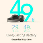 Edifier W820NB Bluetooth ワイヤレスノイズキャンセリングスポーツミュージックヘッドセット、W820NB ホワイト、W820NB グレー