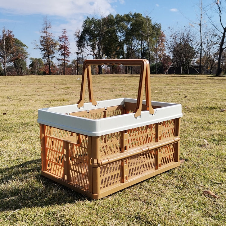 折りたたみピクニックバスケット スーパーマーケットショッピングバスケット, サイズ: 25x30.5x44cm, グリーンコーヒー, ブルーグレー, コーヒー ベージュ付き