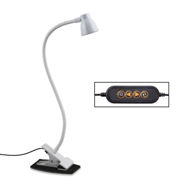 668A001 USB 360度曲げホースデスクランプ、仕様：ホワイト無段階調光、ブラック無段階調光、ホワイト2段階調光、ブラック2段階調光