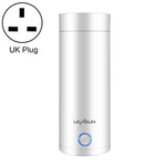 UGASUN トラベルポータブルミニ電気加熱ウォーターカップ、UKプラグ（ホワイト）、EUプラグ（ホワイト）、USプラグ（ホワイト）、UKプラグ（ピンク）、EUプラグ（ピンク）、USプラグ（ピンク）