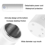 UGASUN トラベルポータブルミニ電気加熱ウォーターカップ、UKプラグ（ホワイト）、EUプラグ（ホワイト）、USプラグ（ホワイト）、UKプラグ（ピンク）、EUプラグ（ピンク）、USプラグ（ピンク）