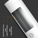 UGASUN トラベルポータブルミニ電気加熱ウォーターカップ、UKプラグ（ホワイト）、EUプラグ（ホワイト）、USプラグ（ホワイト）、UKプラグ（ピンク）、EUプラグ（ピンク）、USプラグ（ピンク）