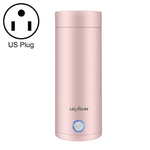 UGASUN トラベルポータブルミニ電気加熱ウォーターカップ、UKプラグ（ホワイト）、EUプラグ（ホワイト）、USプラグ（ホワイト）、UKプラグ（ピンク）、EUプラグ（ピンク）、USプラグ（ピンク）