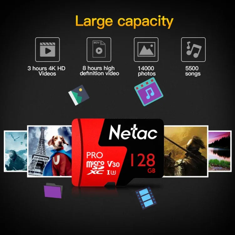 Netac ドライブレコーダー監視カメラ携帯電話用メモリーカード、32GB、64GB、128GB、256GB