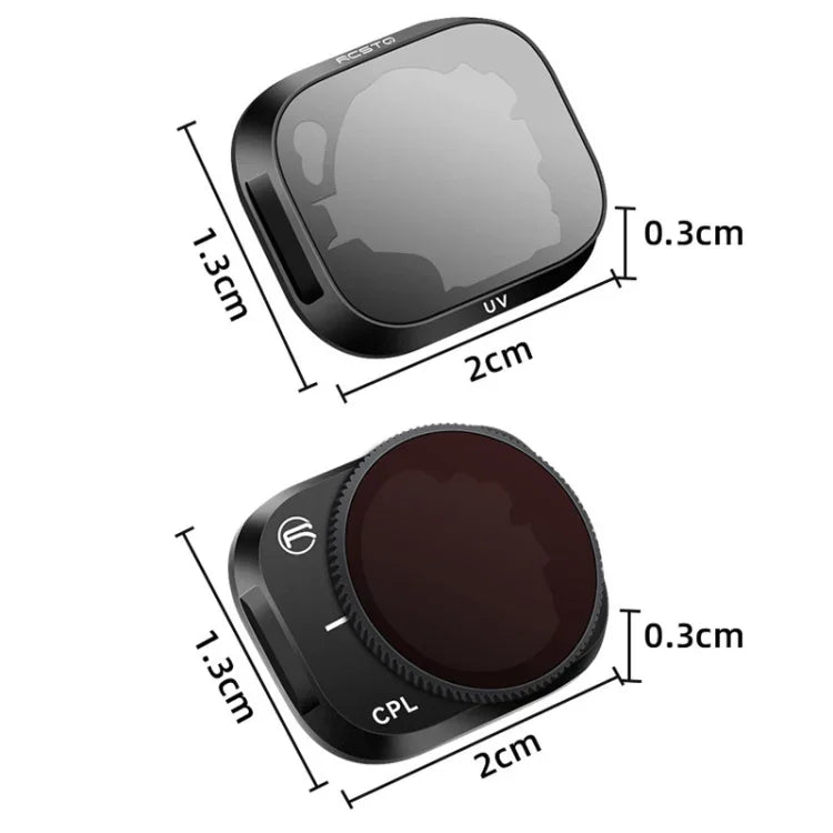RCSTQ アルミ合金調整可能フィルターアクセサリー DJI Mini 3 Pro用、スタイル：UV+CPL+ND8+ND16+ND32+ND64 6イン1、CPL、ND8、ND16、ND32、ND64、4イン1セット、6イン1セット