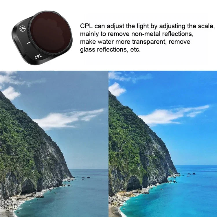 RCSTQ アルミ合金調整可能フィルターアクセサリー DJI Mini 3 Pro用、スタイル：UV+CPL+ND8+ND16+ND32+ND64 6イン1、CPL、ND8、ND16、ND32、ND64、4イン1セット、6イン1セット