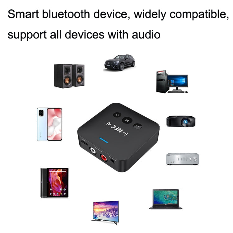 AFK-A10 NFC Bluetoothレシーバー送信機 AUXカースピーカーレシーバー