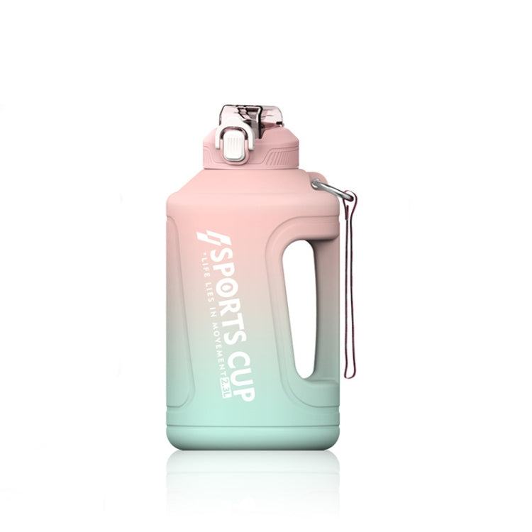 大容量グラデーションストローカップ スポーツボトル 目盛り付き、1500ml、2300ml、3800ml