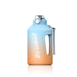 大容量グラデーションストローカップ スポーツボトル 目盛り付き、1500ml、2300ml、3800ml
