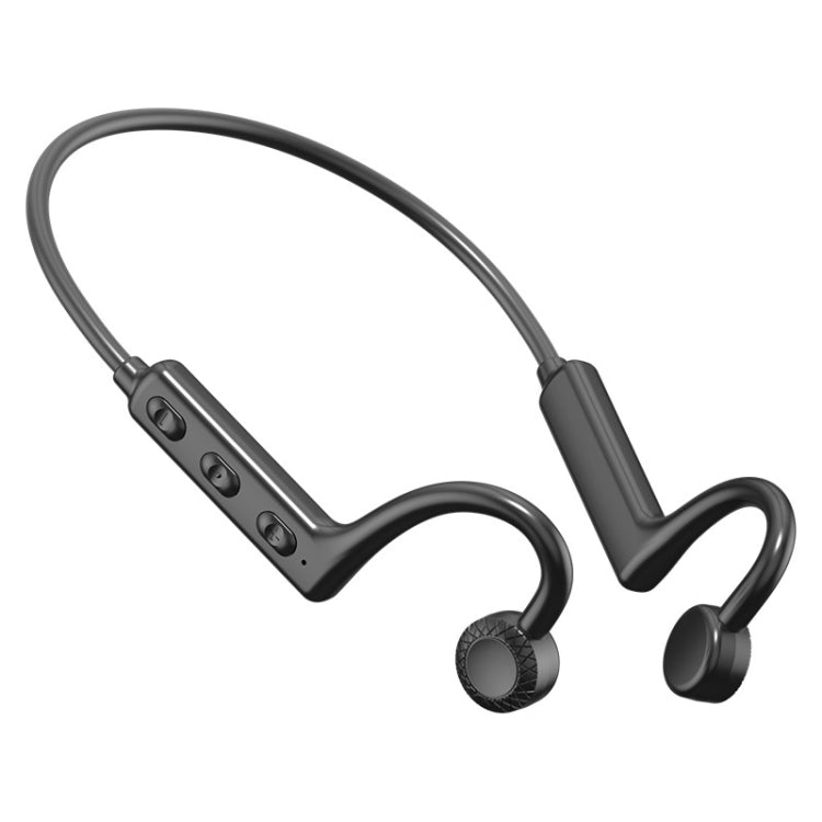 KS-19 Bluetooth ヘッドセット 音導ハンギングネックビジネスヘッドホン、KS-19 ブラック